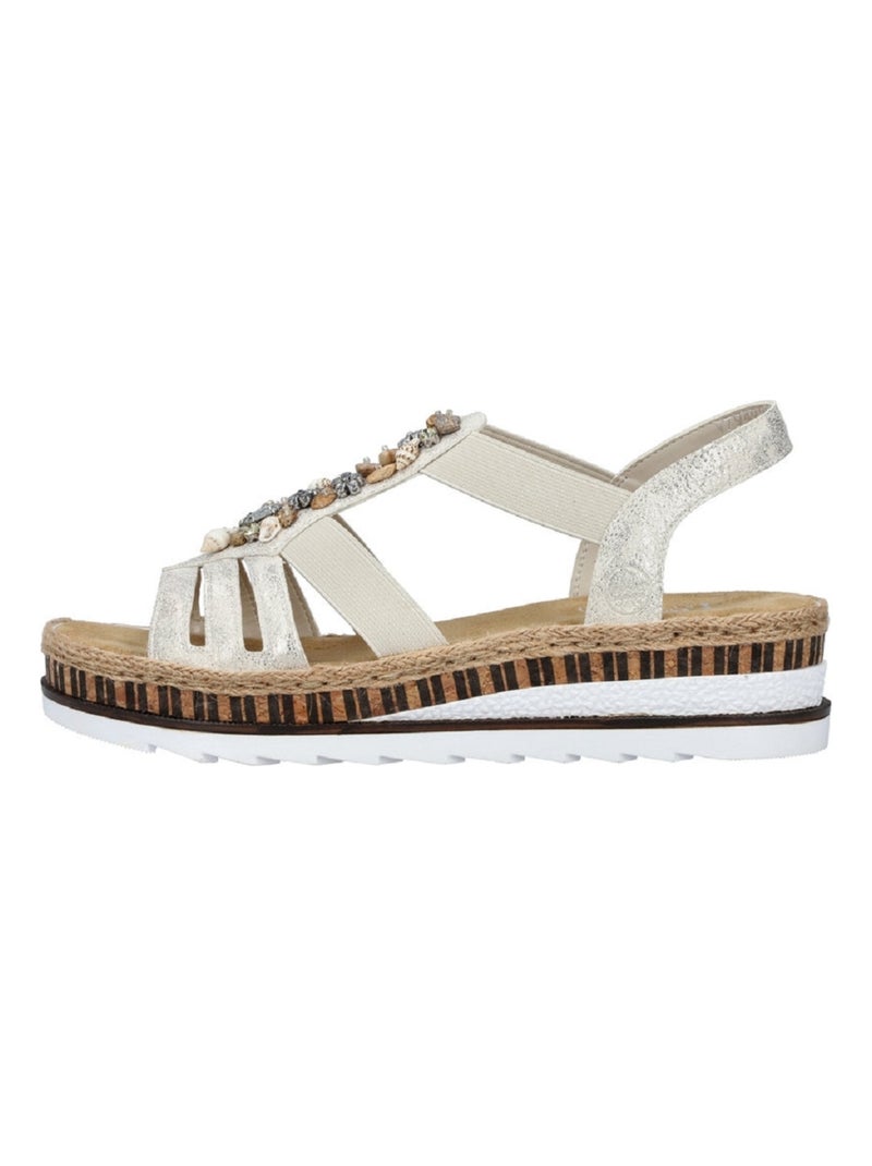 Sandales/nu Pieds Femme Rieker Blanc - Kiabi