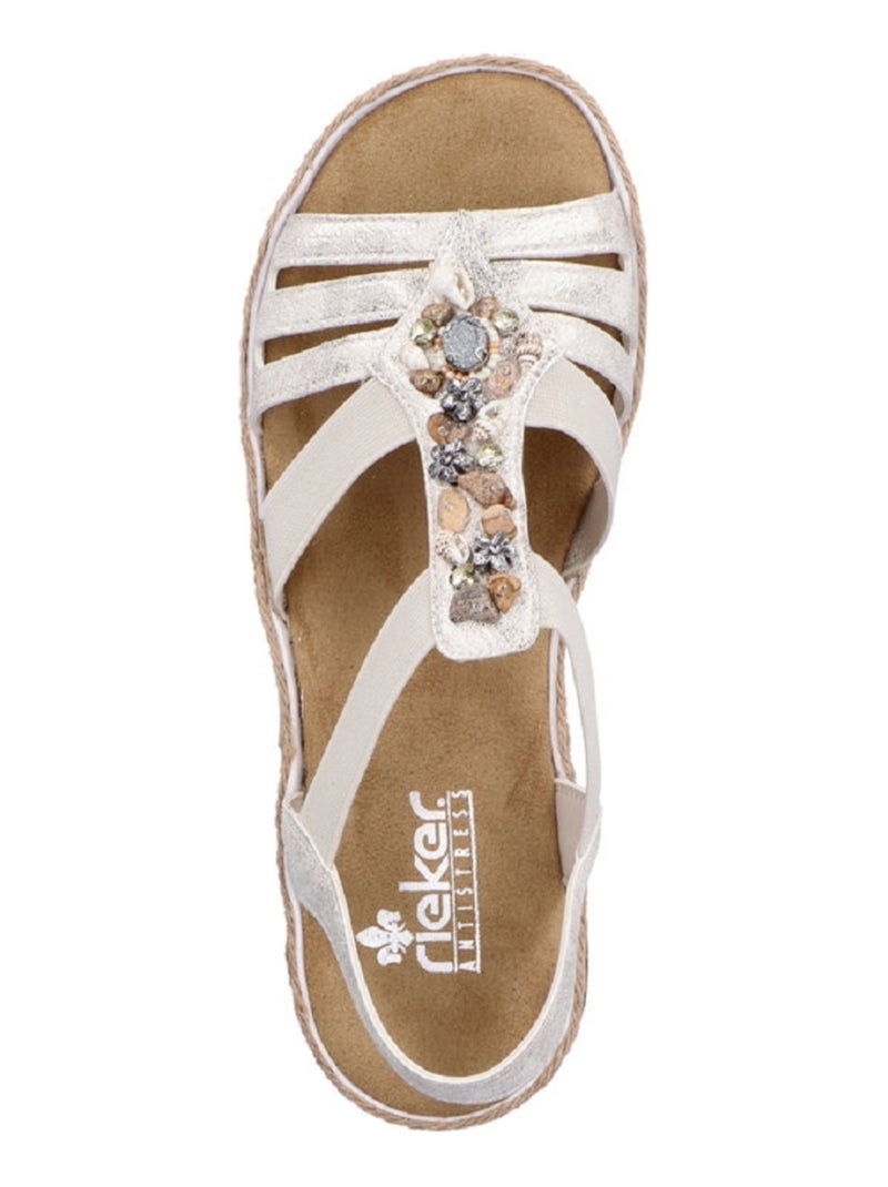 Sandales/nu Pieds Femme Rieker Blanc - Kiabi