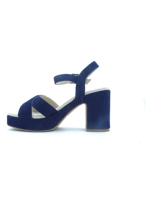 Sandales/nu Pieds Les Ptites Bombes Bleu - Kiabi