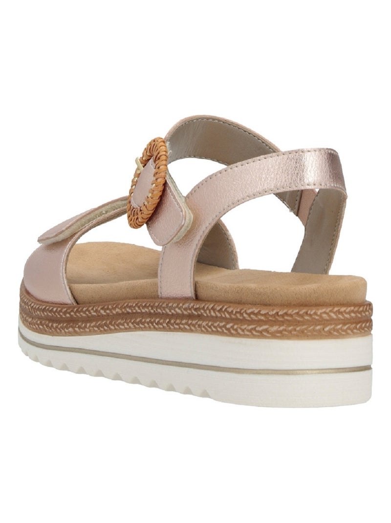 Sandales/nu Pieds Remonte Beige Beige - Kiabi
