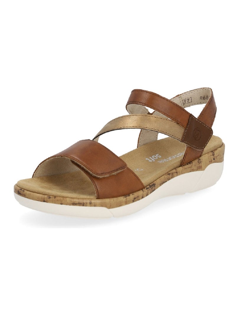 Sandales/nu Pieds Remonte Marron Marron - Kiabi