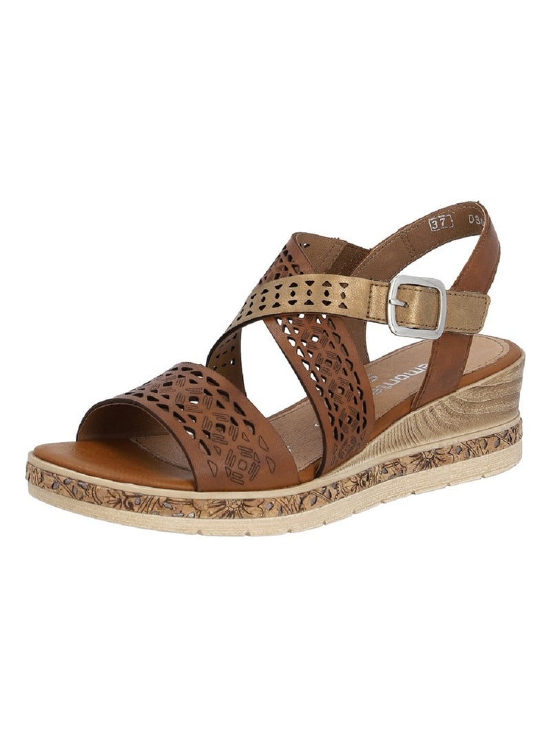 Sandales/nu Pieds Remonte Marron Marron - Kiabi