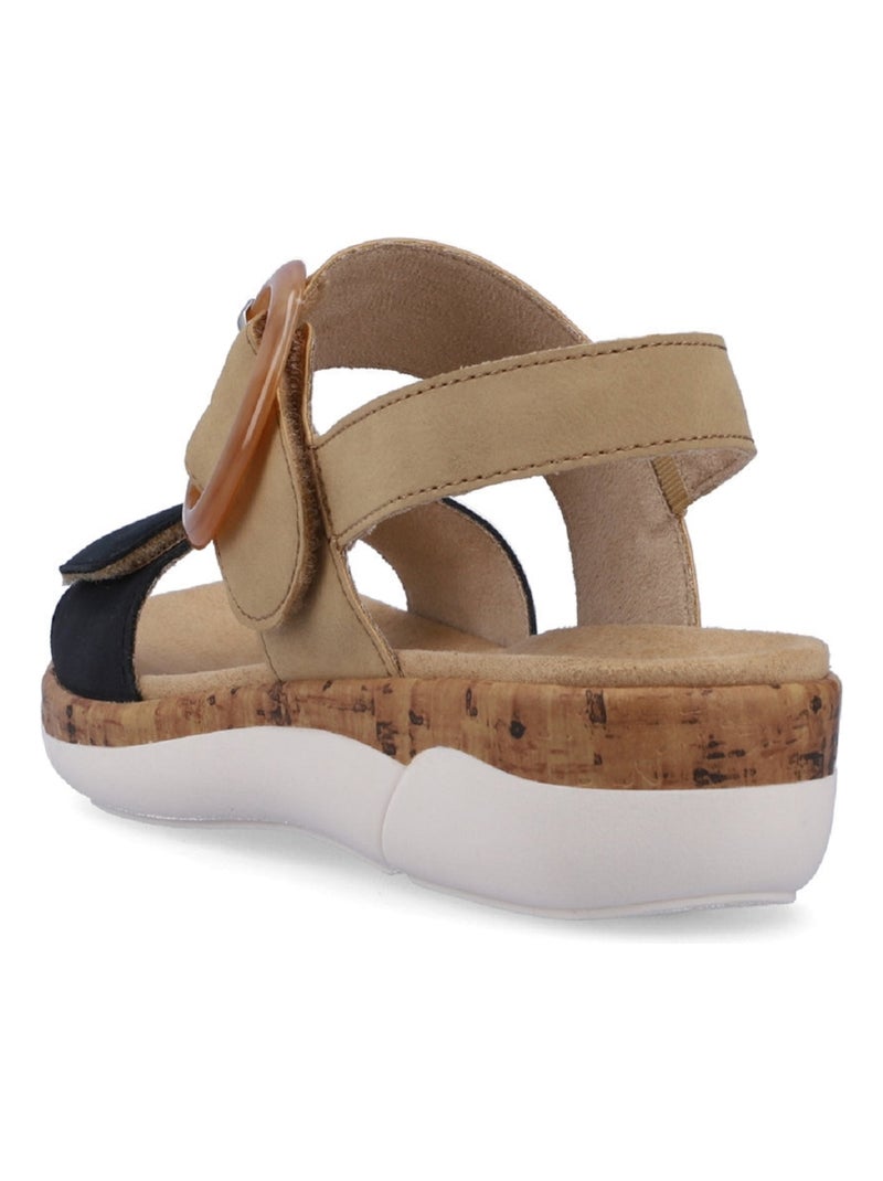 Sandales/nu Pieds Remonte Noir Noir - Kiabi