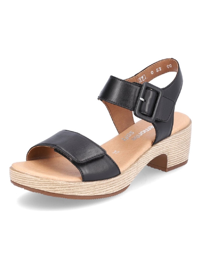 Sandales/nu Pieds Remonte Noir Noir - Kiabi