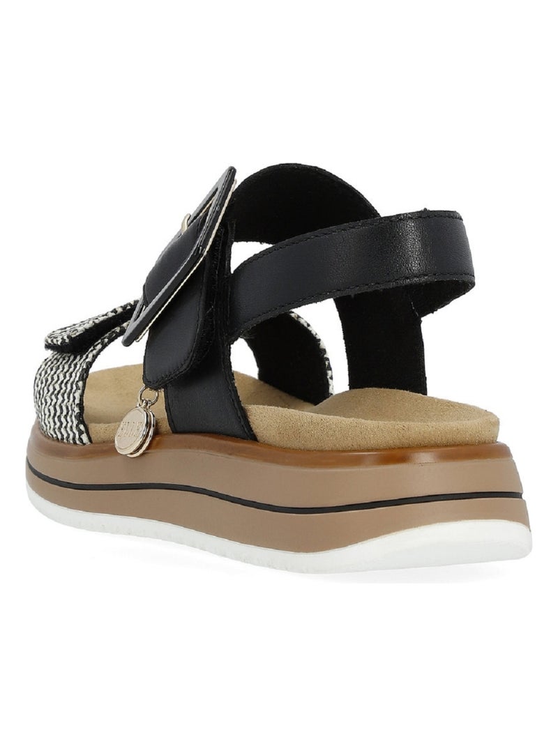 Sandales/nu Pieds Remonte Noir Noir - Kiabi