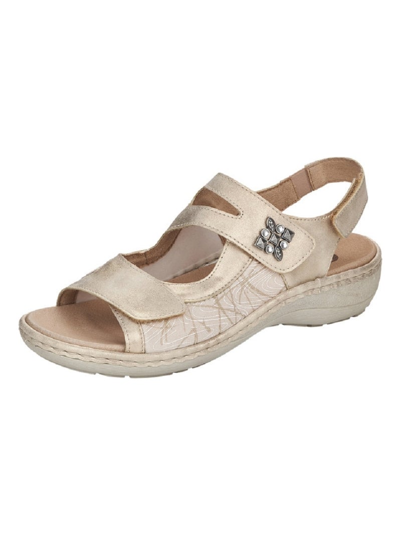Sandales/nu Pieds Remonte Or Doré/or - Kiabi