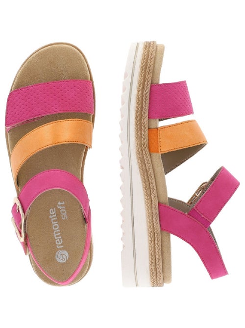 Sandales/nu Pieds Remonte Rose - Kiabi
