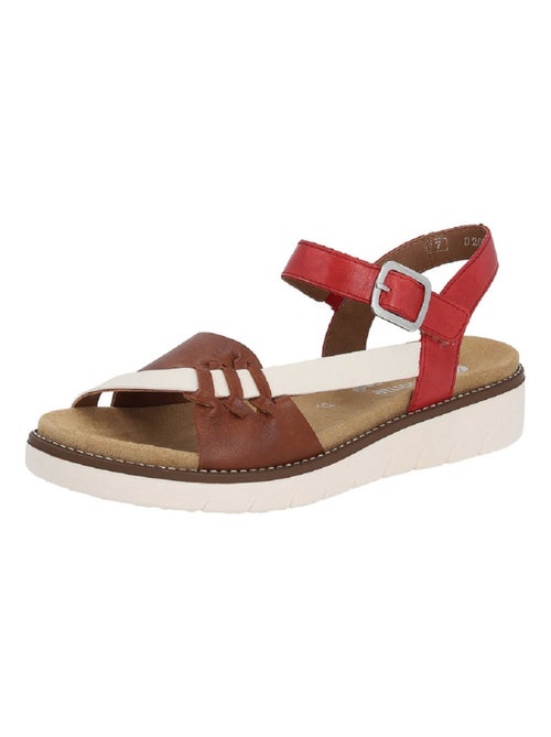 Sandales/nu Pieds Remonte Rouge - Kiabi