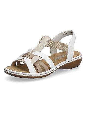 Sandales/nu Pieds Rieker Blanc