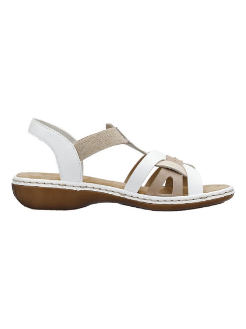Sandales/nu Pieds Rieker Blanc - Kiabi