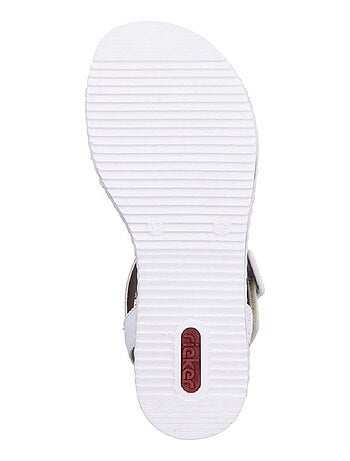 Sandales/nu Pieds Rieker Blanc