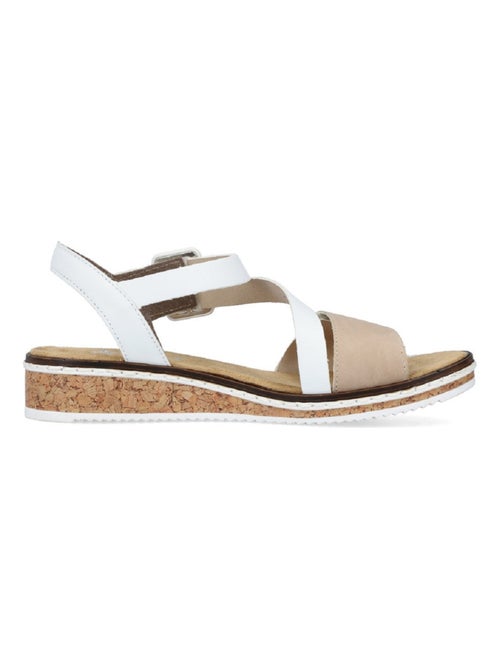 Sandales/nu Pieds Rieker Blanc - Kiabi