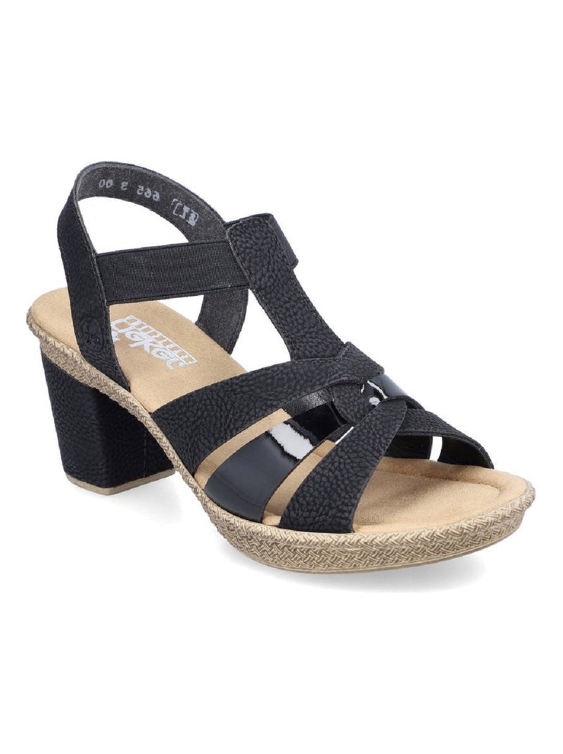 Sandales/nu Pieds Rieker Noir Noir - Kiabi