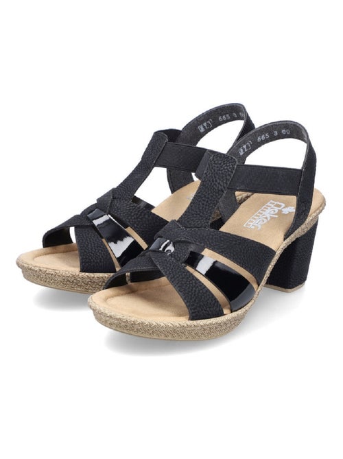 Sandales/nu Pieds Rieker Noir - Kiabi Sandales/nu Pieds Rieker Noir - Kiabi