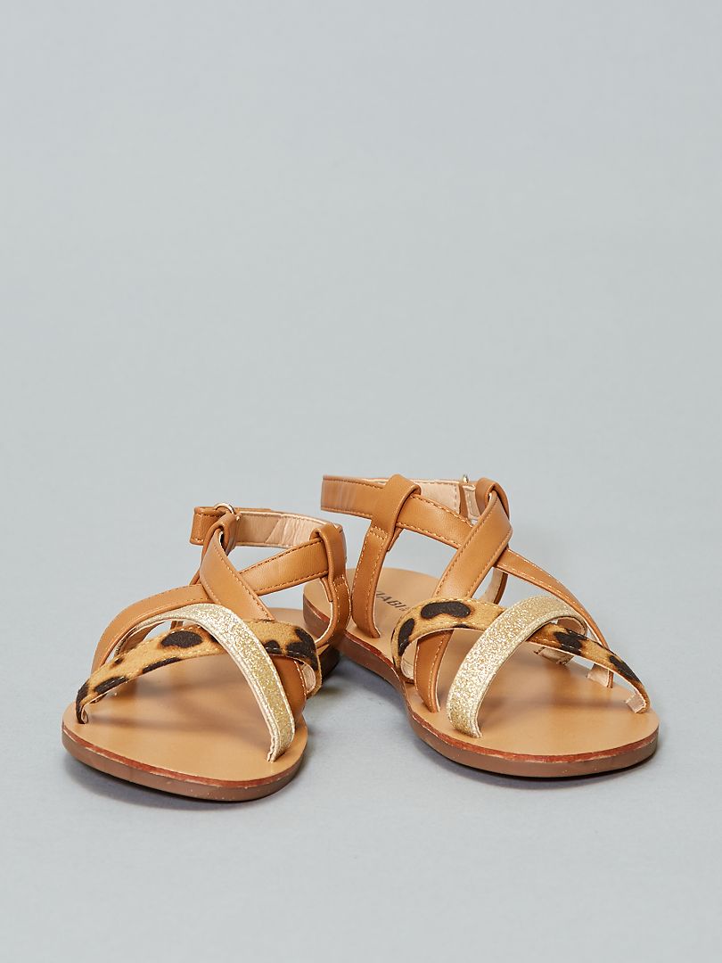 Sandalettes marron - Kiabi