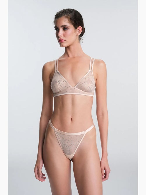 Sandy soutien-gorge orné de pierres, sans armature, sans rembourrage penti - Kiabi Sandy soutien-gorge orné de pierres, sans armature, sans rembourrage penti - Kiabi