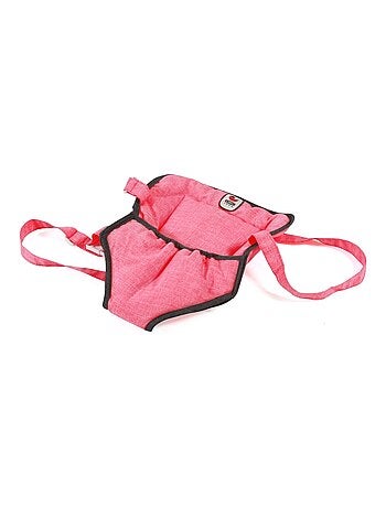 Sangle de Portage Poupée, rose - anthracite