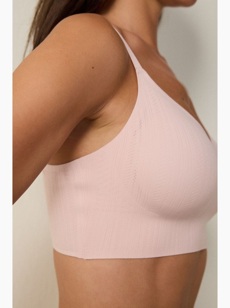 Sans coutures, sans armatures, bonnets amovibles penti Rose dragée - Kiabi