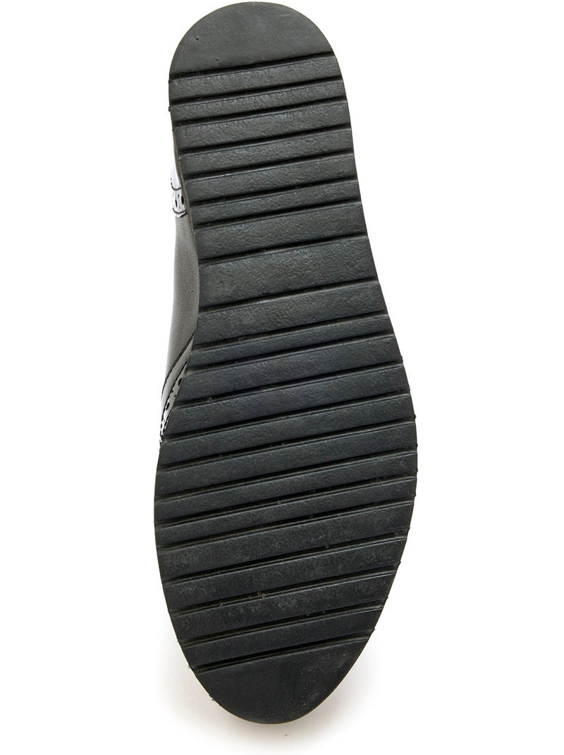 Sans-gêne compensés à franges - PEDICONFORT Noir - Kiabi