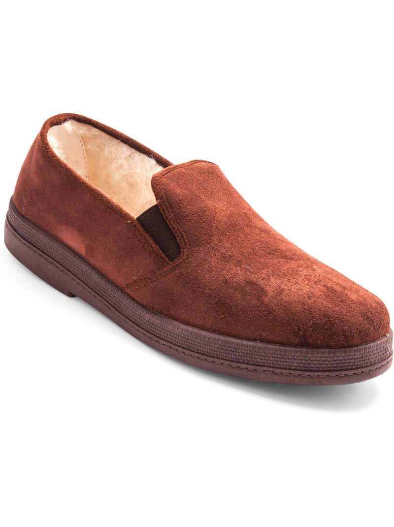 Sans-gêne mixtes en mouton véritable - PEDICONFORT Marron foncé - Kiabi