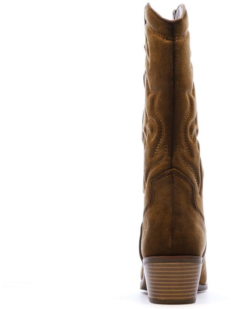 Santiags Hautes Femme Marron cappuccino - Kiabi