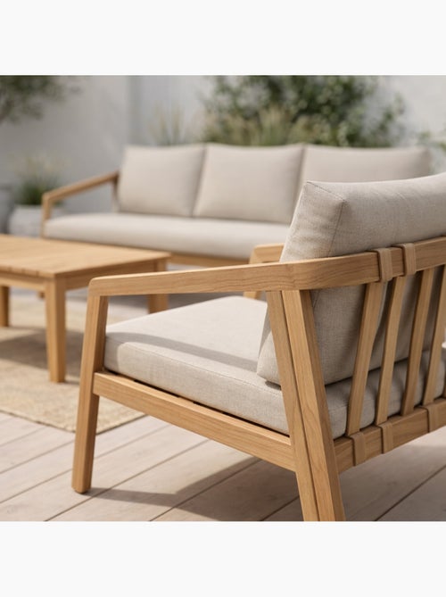 SAPA Salon de jardin 5 places en acacia - Kiabi