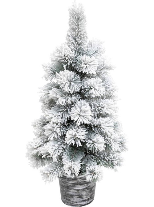 Sapin artificiel floqué windy peak h70 cm windy peak floque - Kiabi