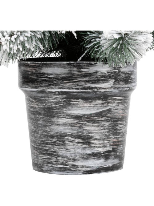 Sapin artificiel floqué windy peak h70 cm windy peak floque - Kiabi