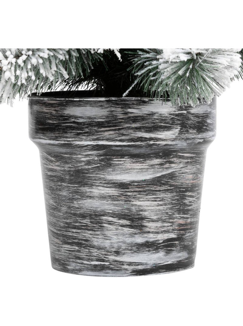 Sapin artificiel floqué windy peak h70 cm windy peak floque Vert clair - Kiabi