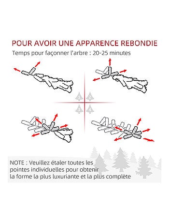 Sapin de Noël artificiel 556 branches