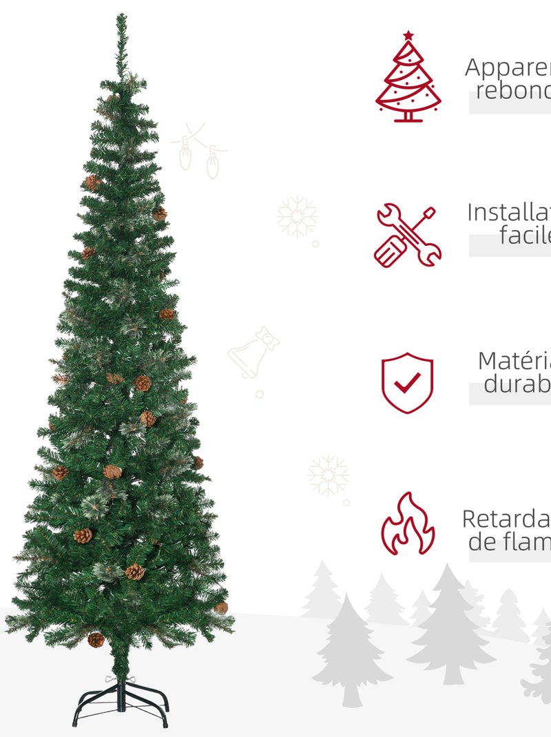 Sapin de Noël artificiel 556 branches Vert - Kiabi