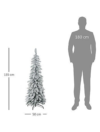 Sapin de Noël artificiel aspect enneigé