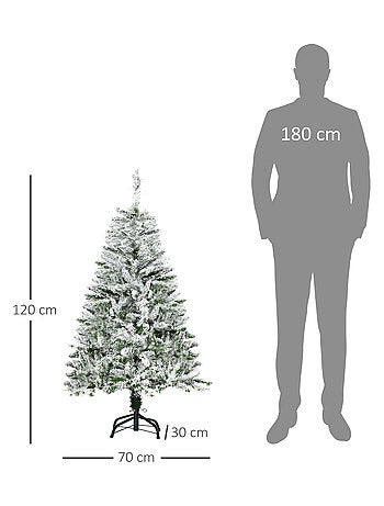 Sapin de Noël artificiel aspect réaliste