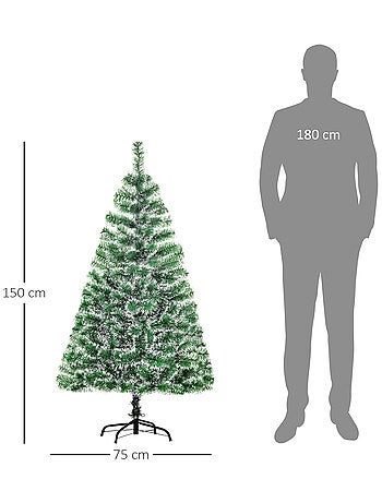 Sapin de Noël artificiel aspect réaliste