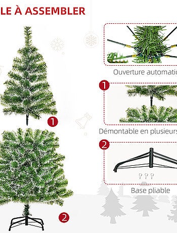 Sapin de Noël artificiel aspect réaliste