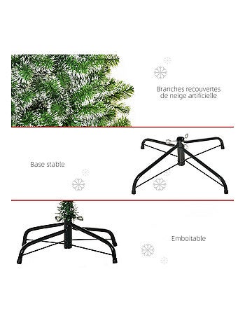 Sapin de Noël artificiel aspect réaliste