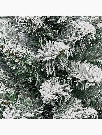 Sapin de noël artificiel de table juti floqué lumineux 50 cm