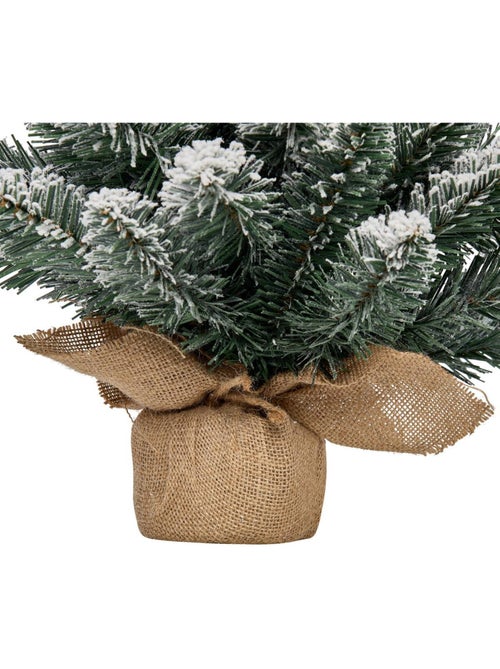 Sapin de noël artificiel de table juti floqué lumineux 50 cm - Kiabi