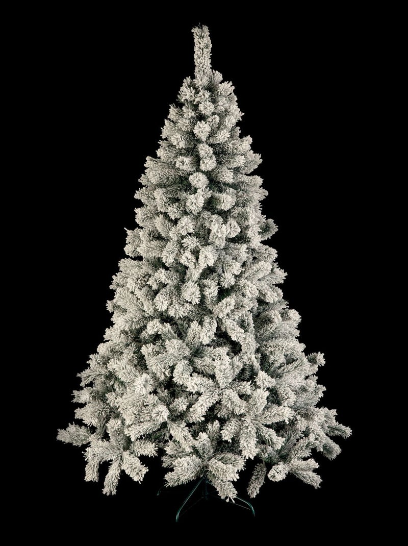 Sapin de Noël artificiel effet enneigé WINDY PEAK Blanc - Kiabi