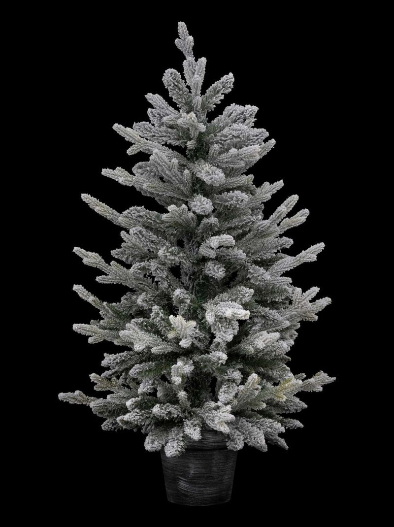 Sapin de Noël artificiel en pot FROSTY Blanc - Kiabi