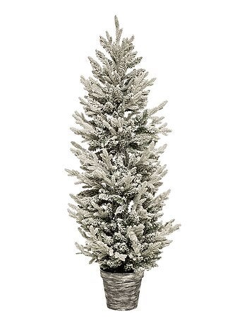 Sapin de Noël artificiel en pot grand modèle FROSTY