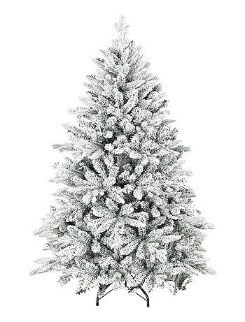 Sapin de Noël artificiel enneigé H.150cm 768 branches support métal pliable