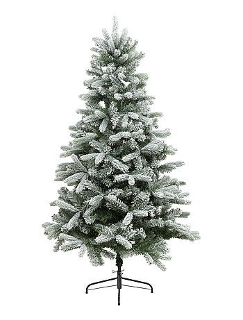 Sapin de Noël artificiel floqué TEMPÊTE
