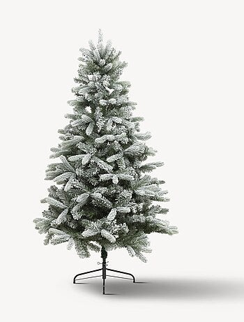 Sapin de Noël artificiel floqué TEMPÊTE