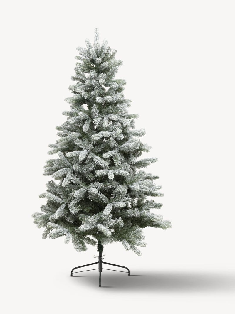 Sapin de Noël artificiel floqué TEMPÊTE Vert - Kiabi