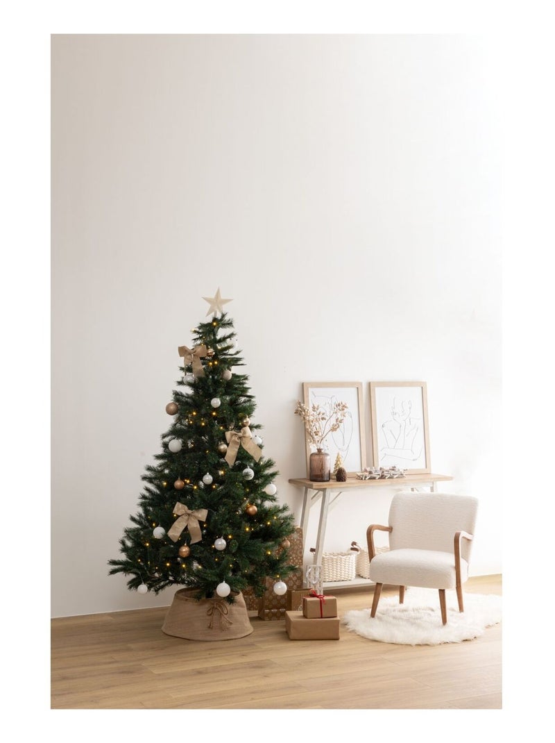 Sapin de Noël artificiel givré WINDY PEAK Vert - Kiabi