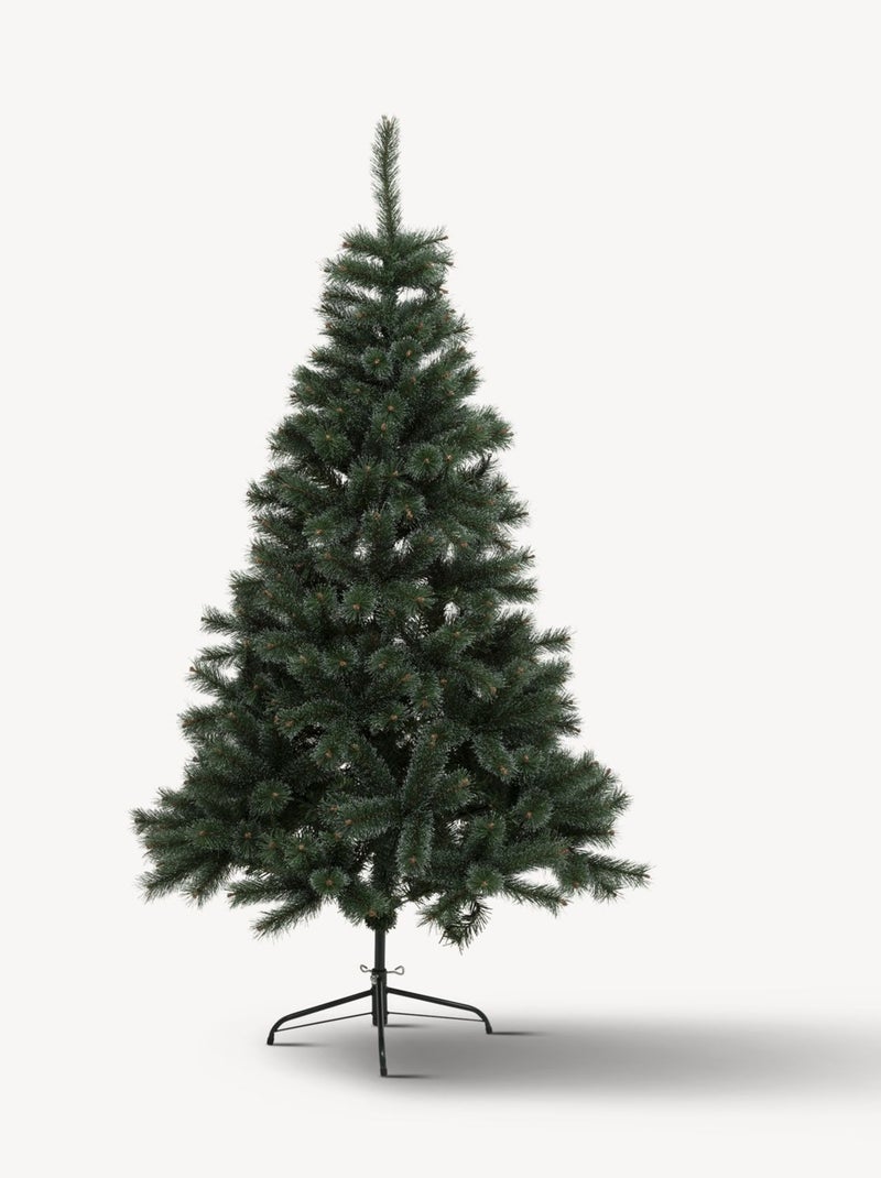 Sapin de Noël artificiel givré WINDY PEAK Vert - Kiabi