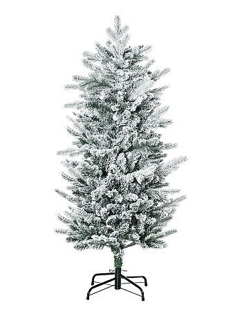 Sapin de Noël artificiel imitation Nordmann enneigé H.135 cm