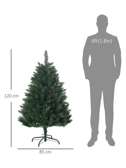 Sapin de Noël artificiel imitation Nordmann H.120 cm vert - Kiabi