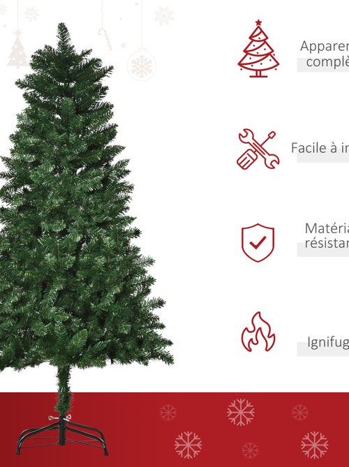 Sapin de Noël artificiel imitation Nordmann vert - Kiabi